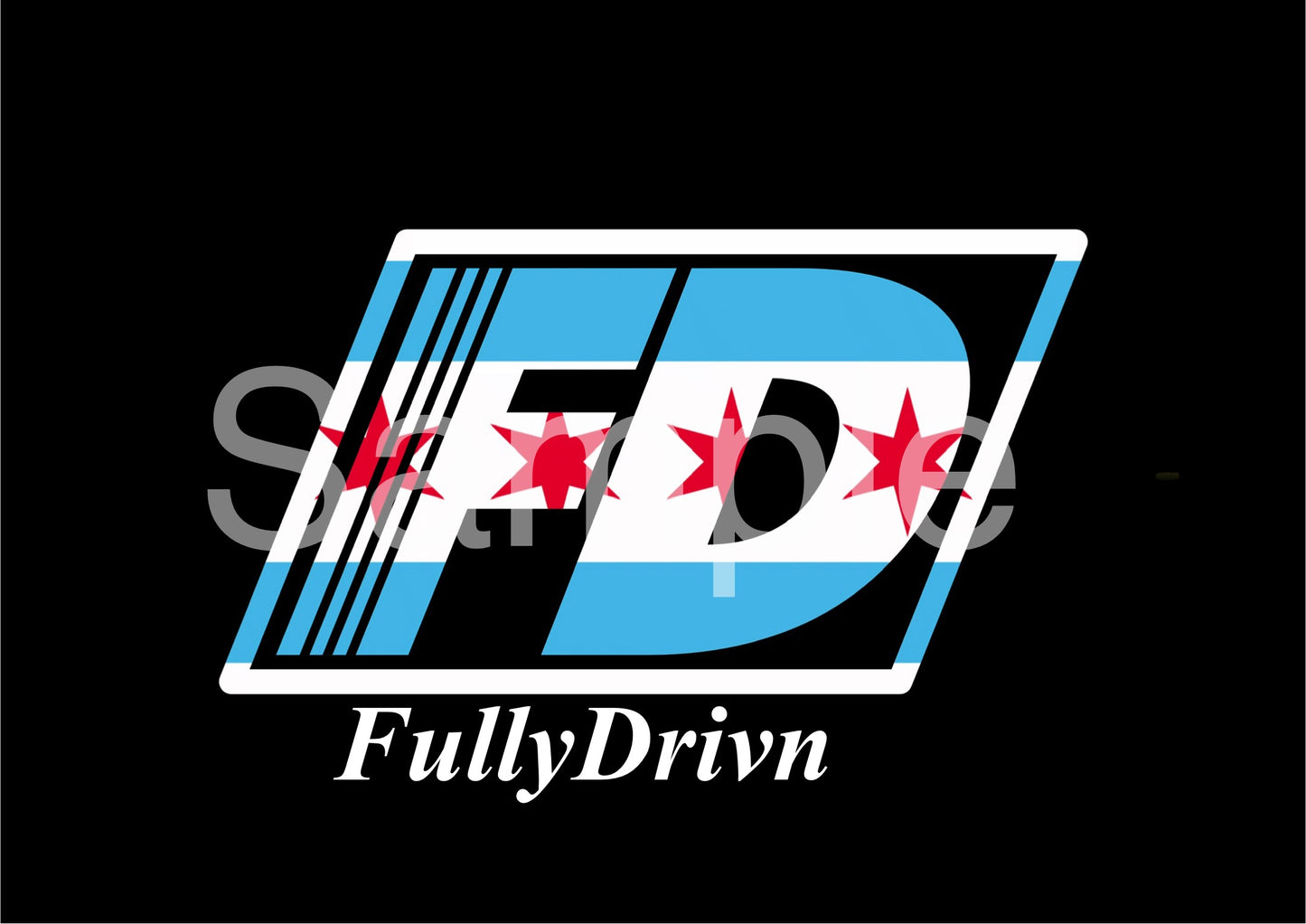 FullyDrivn Flag Stickers