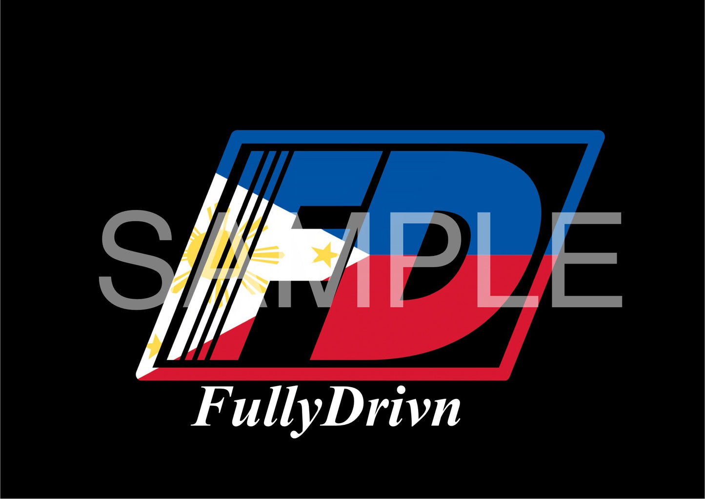 FullyDrivn Flag Stickers