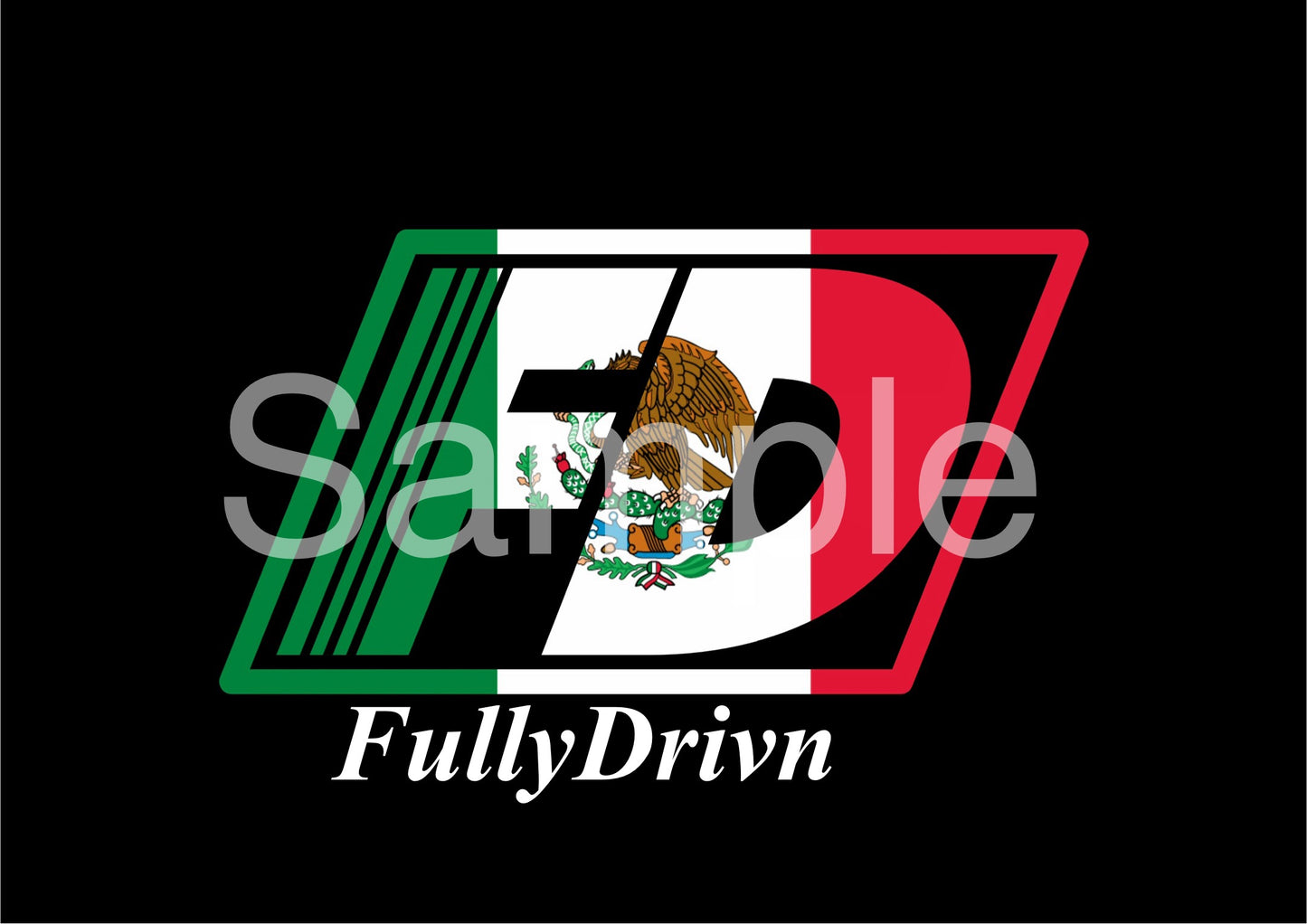 FullyDrivn Flag Stickers