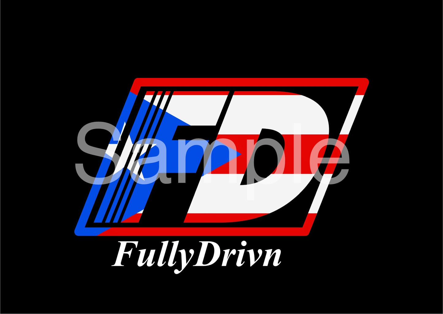 FullyDrivn Flag Stickers