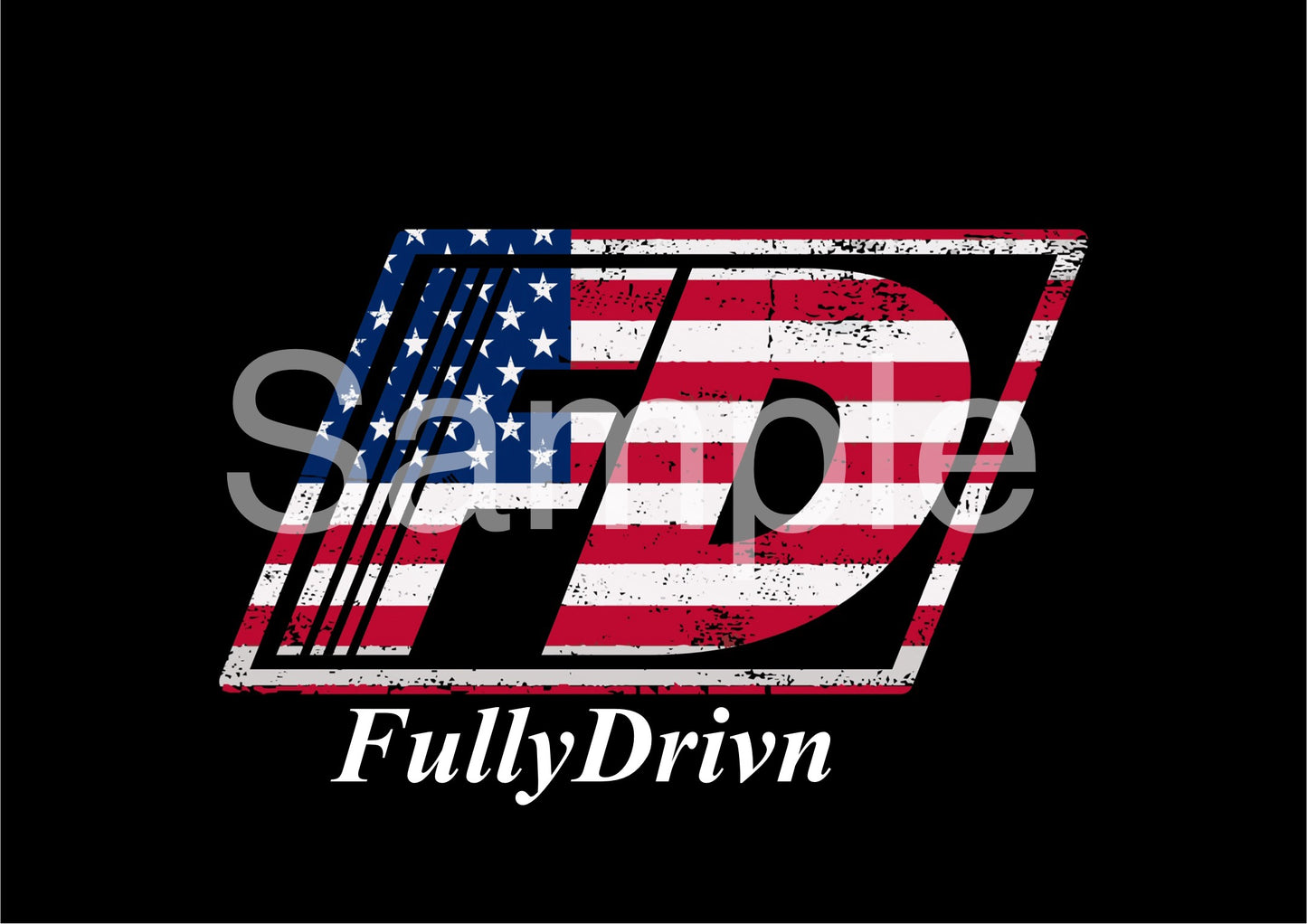 FullyDrivn Flag Stickers