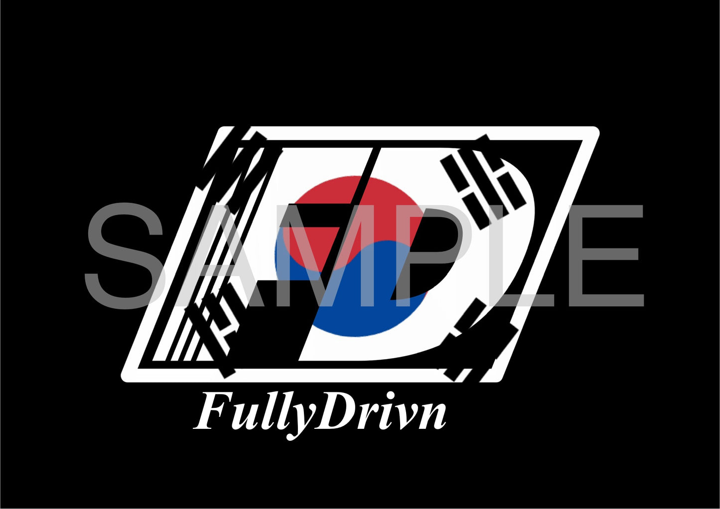 FullyDrivn Flag Stickers